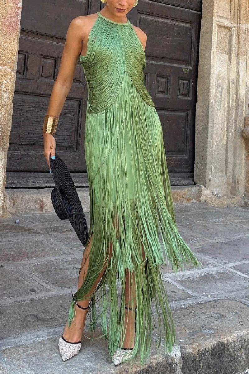 Sheath-Column Knee Length Polyester Wedding Guest Dress 975882433752 - 10 Days / Green / S - COCOMELODY